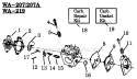 Page A Diagram and Parts List for GTI15  Weed Eater Trimmer
